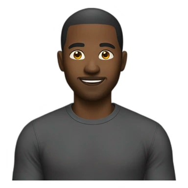 black man gaming sticker