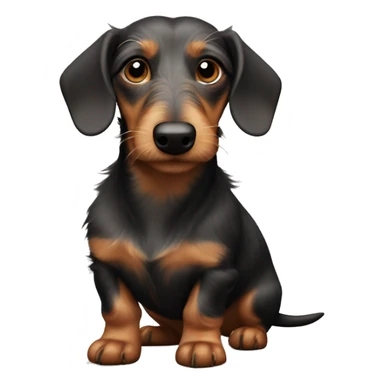 wire haired dachshund boar sticker