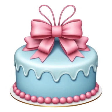 Cake with string bows  sticker