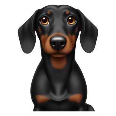 Black Wienerdog sticker