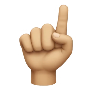 hand doing a letter c sign
 sticker