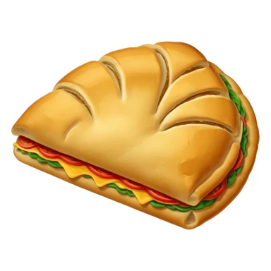 Crie um emoji de calzone italiano sticker