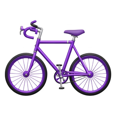 purple Bike  sticker