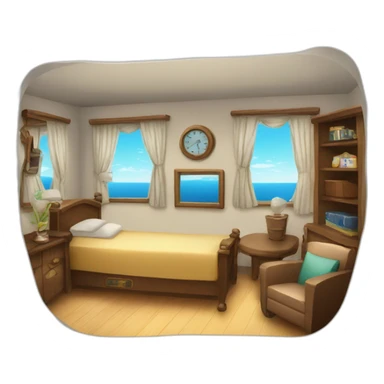 room inside the ship sticker