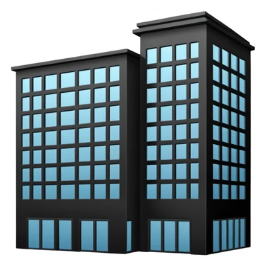 Black outline emoji or icon that represents architecture sticker