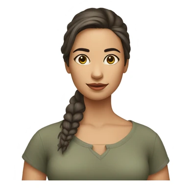 uma mulher com rosto de águia  sticker