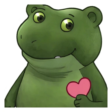 Teddy smile heart sticker