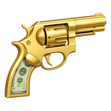 Money gun sticker
