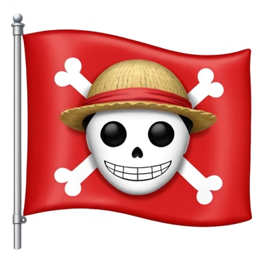 ace  one piece flag sticker