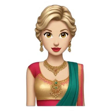 Taylor swift in Indian outfit  sticker