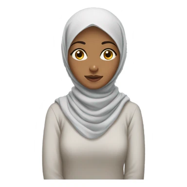 HIJABI GIRL WITH THE EYES CLOSED sticker