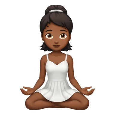Black girl on her knees sticker