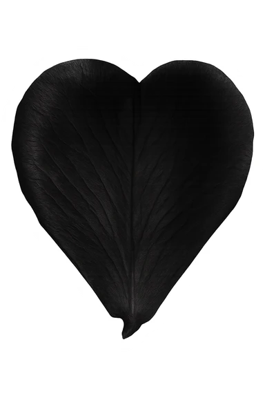 emo black rose petal sticker
