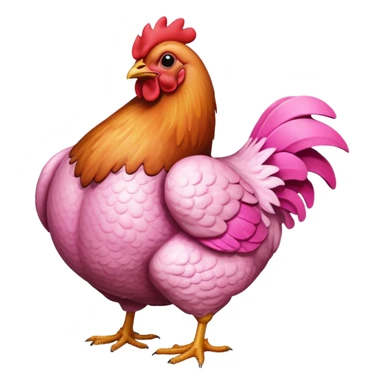 Chicken butt  sticker