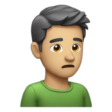 man slap forhead sticker