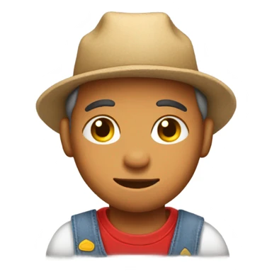 famer red shirt baby face sticker