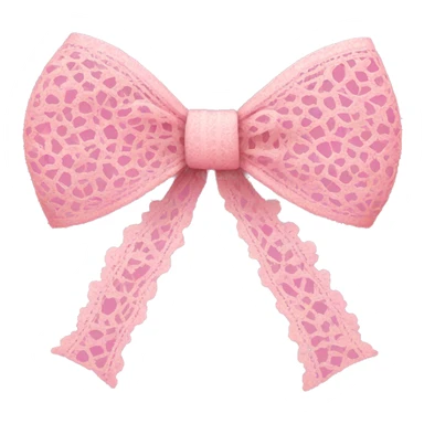 Pink lace bow sticker