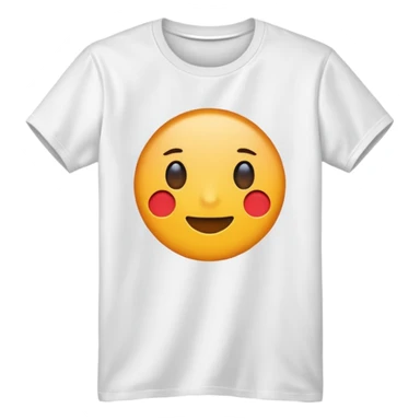 t-shirt with no emoji sticker