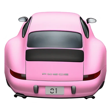 Pink Porsche 911 ￼ POR DETRAS sticker