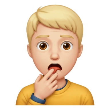 someone strangling themselves as a joke sticker