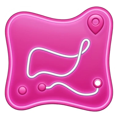 pink big gps map lines sticker