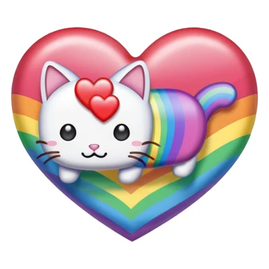 heart nyan cat sticker
