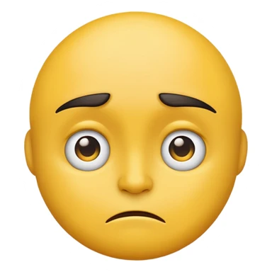 Traditional emoji with annoyed side eye sticker