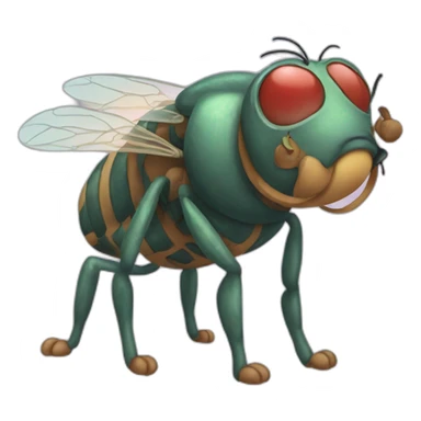 fly cat sticker