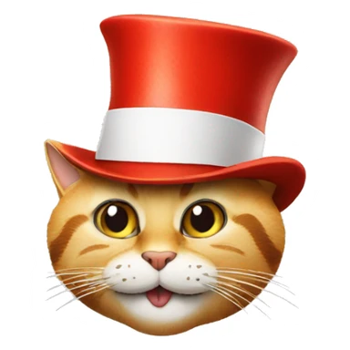 cat in the hat funny sticker