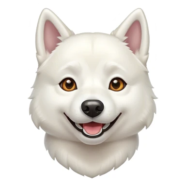 White husky smiling sticker