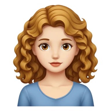  ragazza con i capelli mossi sticker