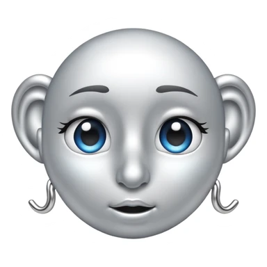 A nose piercing sticker