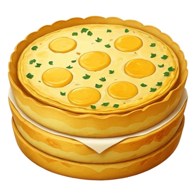 Tortilla de patata española jugosa por dentro sticker