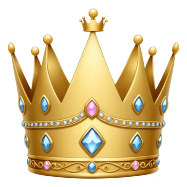 delicate princess crown sticker