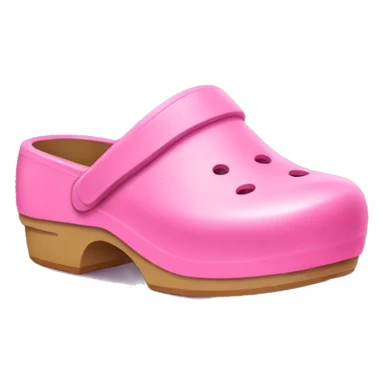 pink clogs sticker