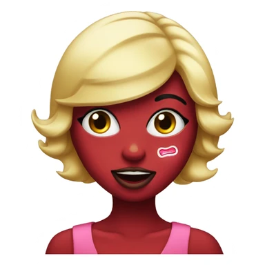 Hello kity with lipstick sticker