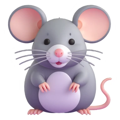 cute rat sticker