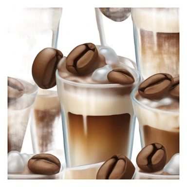 aesthetic iced coffee sticker