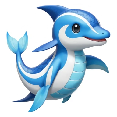 Meloetta-Sharpedo-Lapras-Pokémon-Fakémon-fusion-hybrid-creature sticker