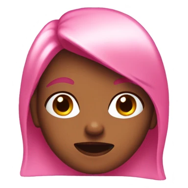 Cute pink baddie emojis sticker