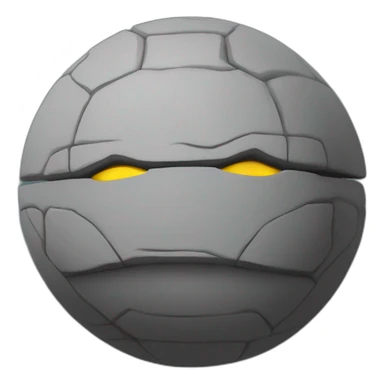 3d sphere with a cartoon simplistic andesite Teenage mutant ninja turtle skin texture with thoughtful eyes sticker