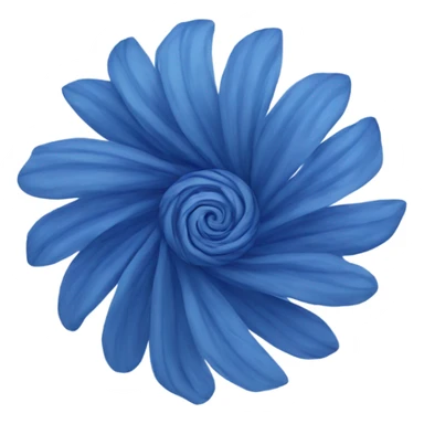 flower spiral blue sticker