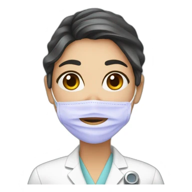 Dermatologista mulher sticker
