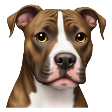 Small brindle mix pitbull  sticker