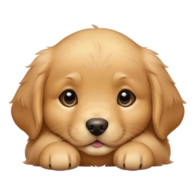 Golden retriever puppy sticker