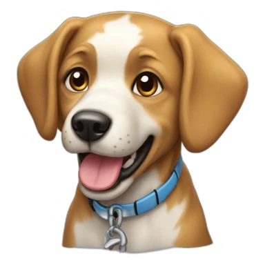 Un chien qui sourit sticker