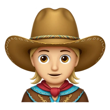 hazme un sombrero vaquero sticker