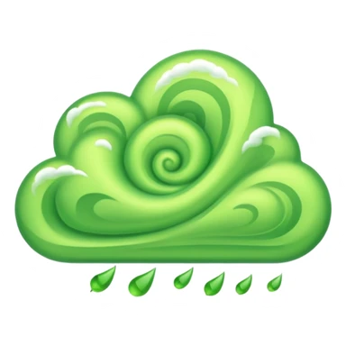 bad smell green musk cloud sticker