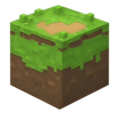 Minecraft dirt block 72x72 sticker