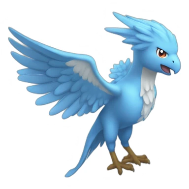 crazy funny Articuno pokemon pixelmon sticker